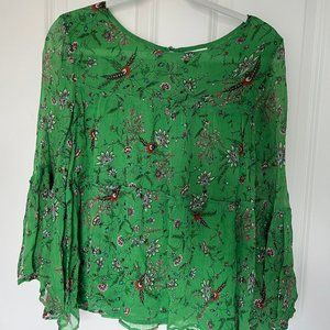 Sundance Long Sleeve Floral Blouse